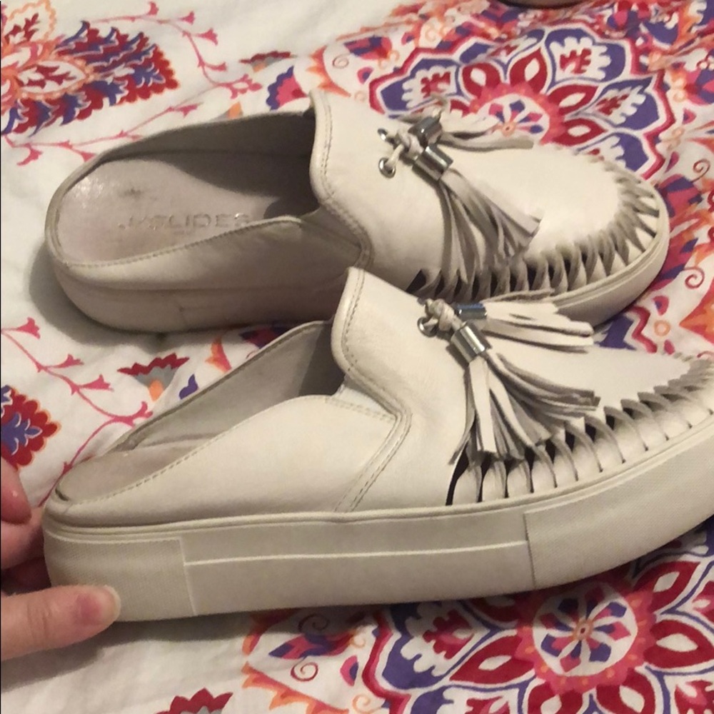 J/Slides Slip On Platform Loafer With Tassels - image 2